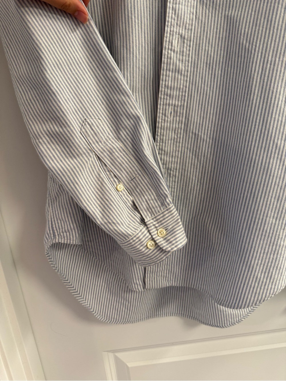 Ralph Lauren Blue Stripe Oxford Button-Down Shirt - Picture 4 of 6